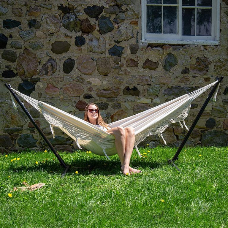 Best & Most Sturdy Portable Hammock Stands (in 2022)-Double Hammock
