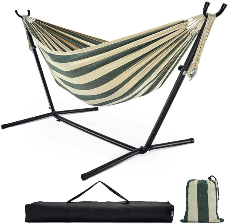 Best & Most Sturdy Portable Hammock Stands (in 2022)-Zupapa Hammock with Stand 2 Person Heavy Duty