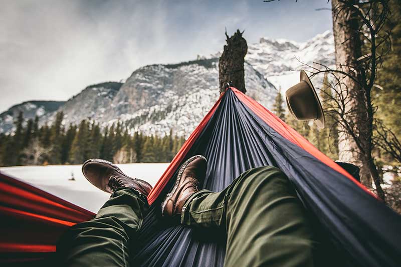 hammock camping without trees