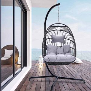 NICESOUL Hanging Hammock Chair with stand