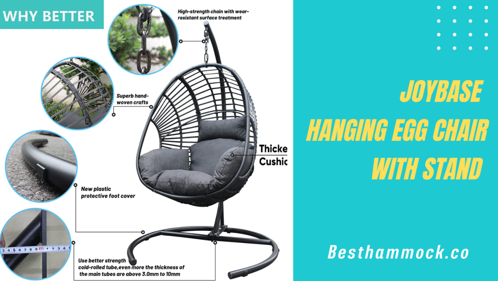 JOYBASE Hanging Egg Chair with Stand