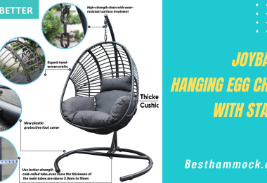JOYBASE Hanging Egg Chair with Stand